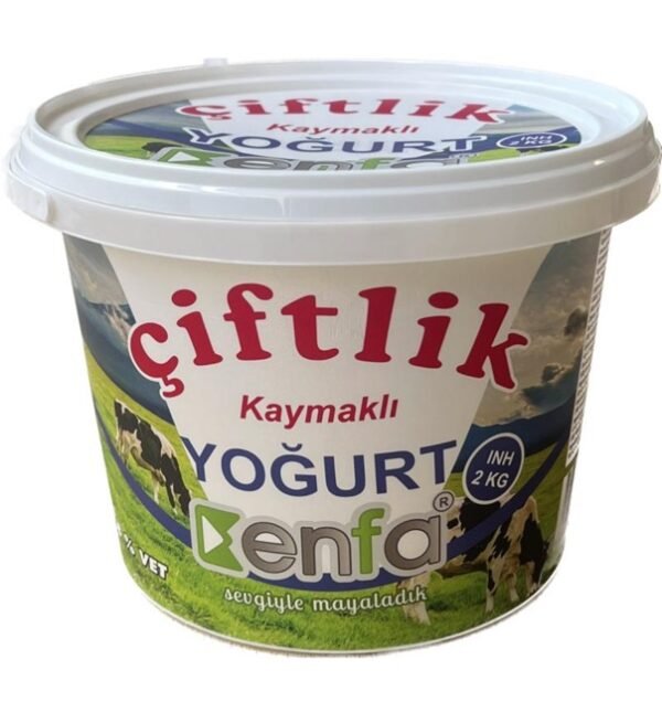 Enfa Ciftlik Kaymakli Yoghurt 2KG 3.8%vet REK