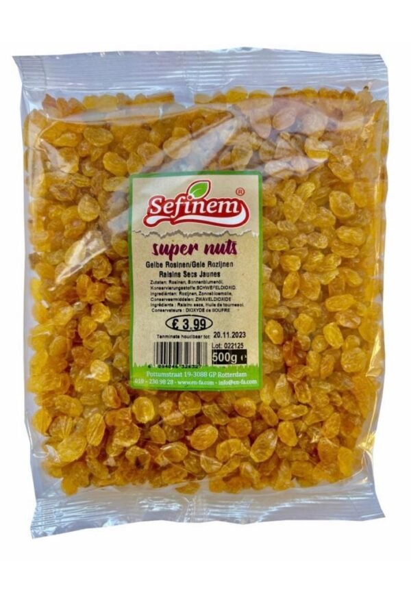 Sefinem Gele Medium Rozijnen 500gr *12