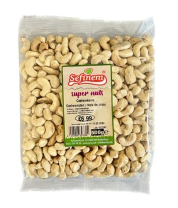 Sefinem Cashewnoten Naturel 500gr *12