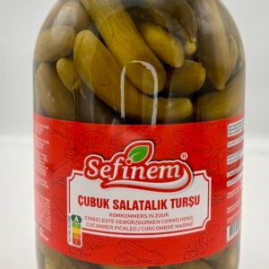 Sefinem Cubuk Salatalik Tursu Cam Kavanoz 3Litre *4